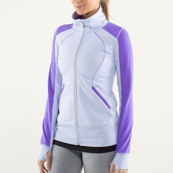 LULULEMON Contempo Jacket- Cool Breeze / Power Purple - Picture 2 of 15